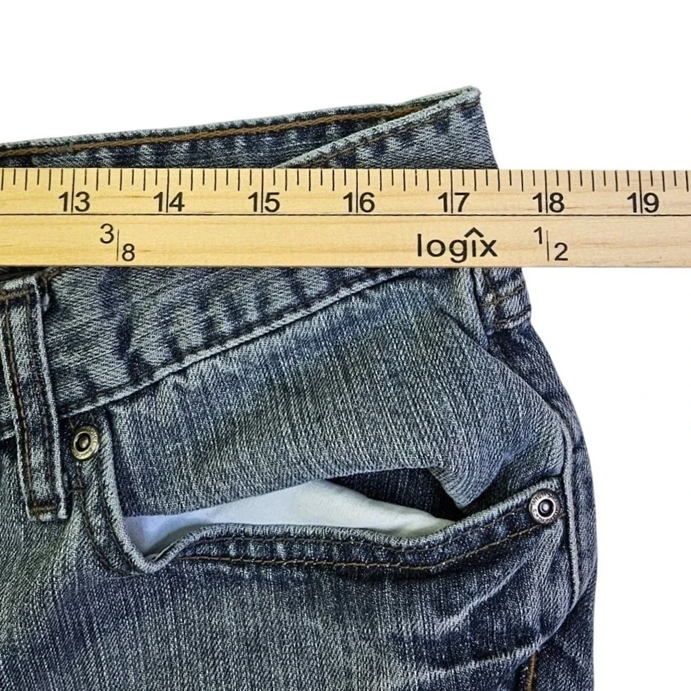 Wrangler Authentics Mens Relaxed Fit Straight Leg Blue Jeans 38x32 ZM4RBDX